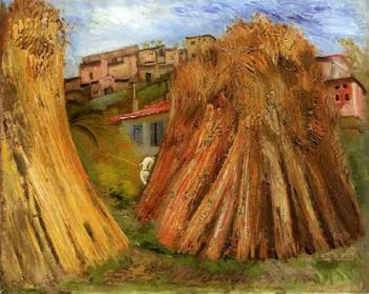 Haystacks by Boris Grigoriev