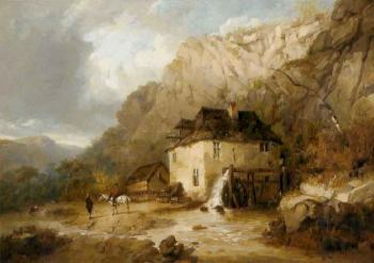 The old mill by Thomas Sidney Cooper