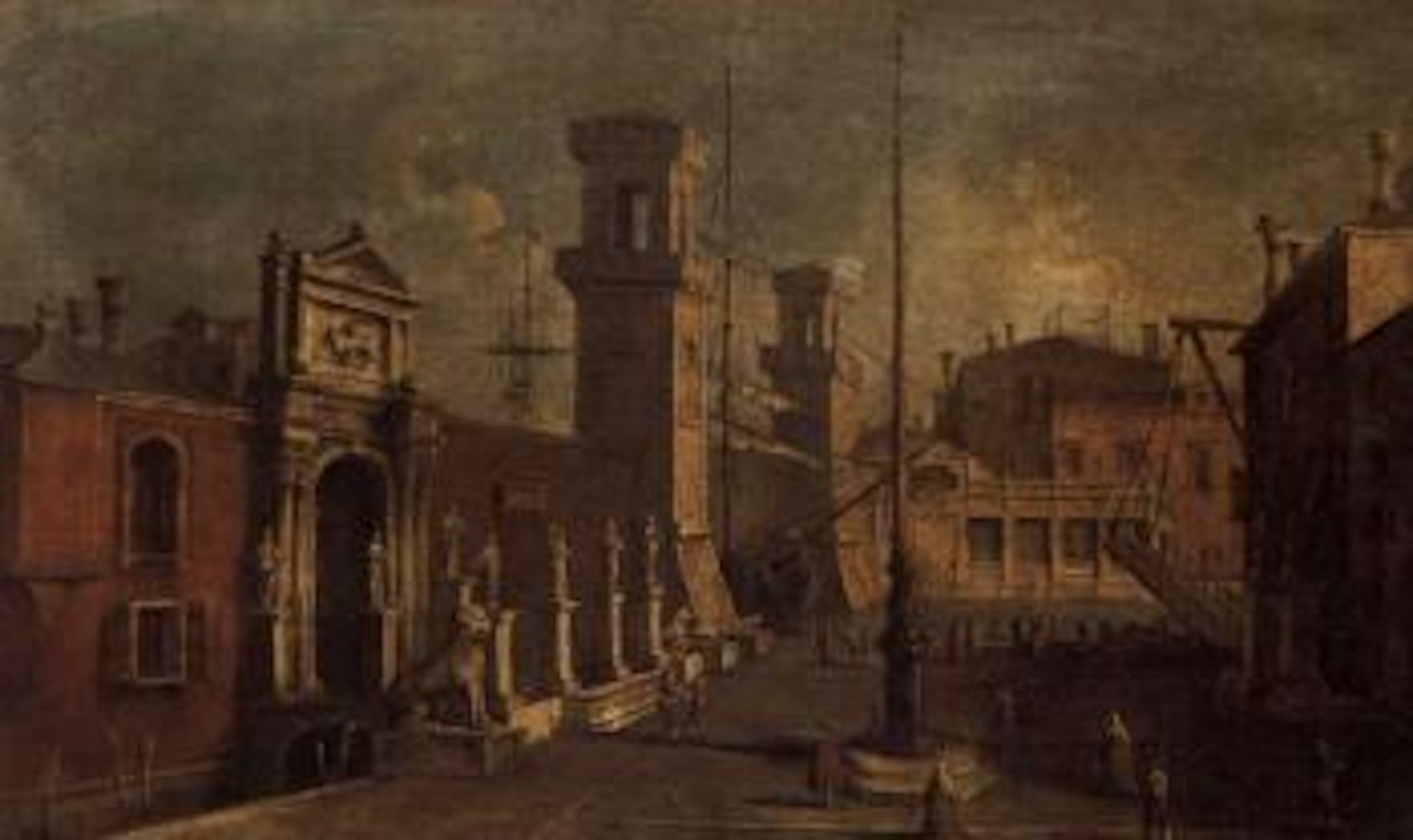 View of the Arsenal in Venice by Apollonio Domenichini