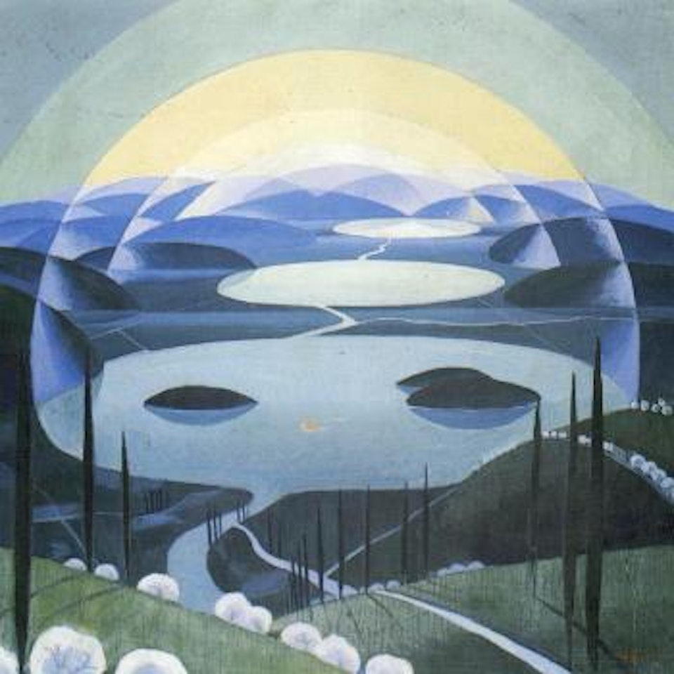 Lake vision by Gerardo Dottori