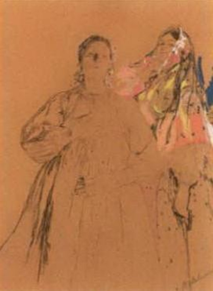 Two peasant women by Filip Malyavin