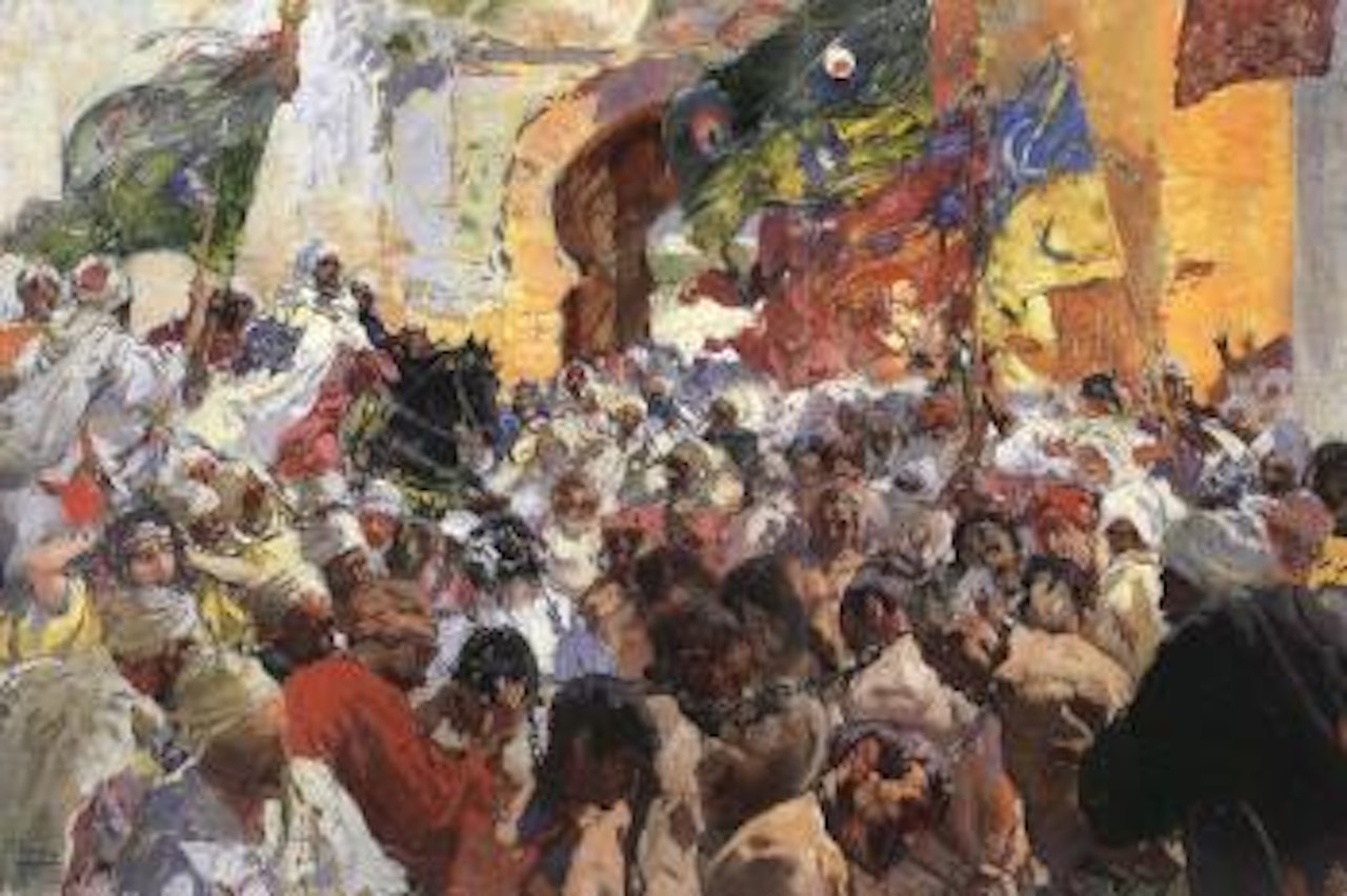 Desnudos en patio o plaze by Joaquin Sorolla Y Bastida