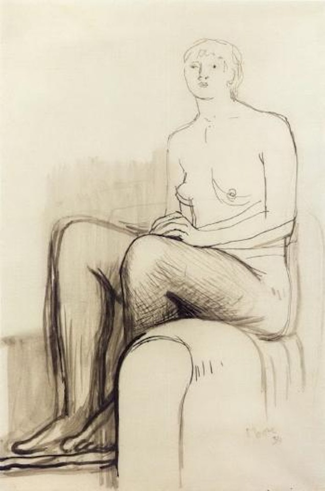 Seated nude by Henry Moore