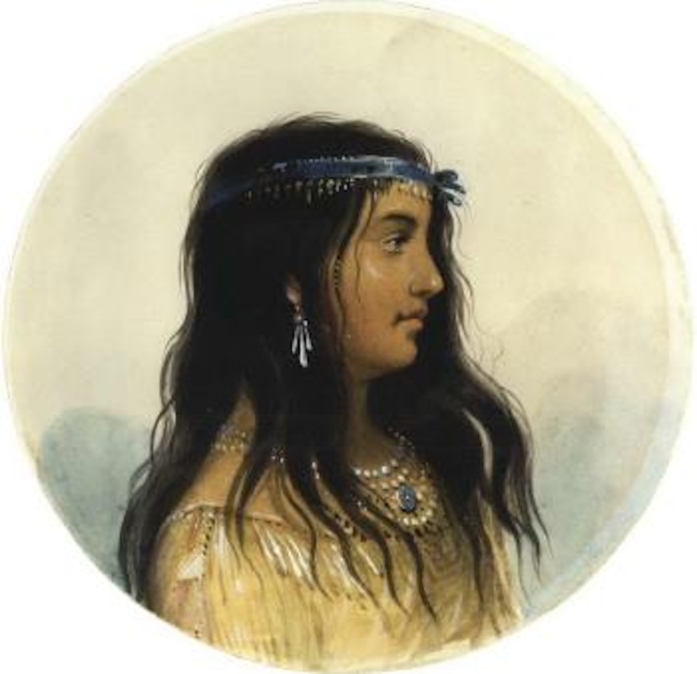 Young woman of the flat head tribe by Alfred Jacob Miller