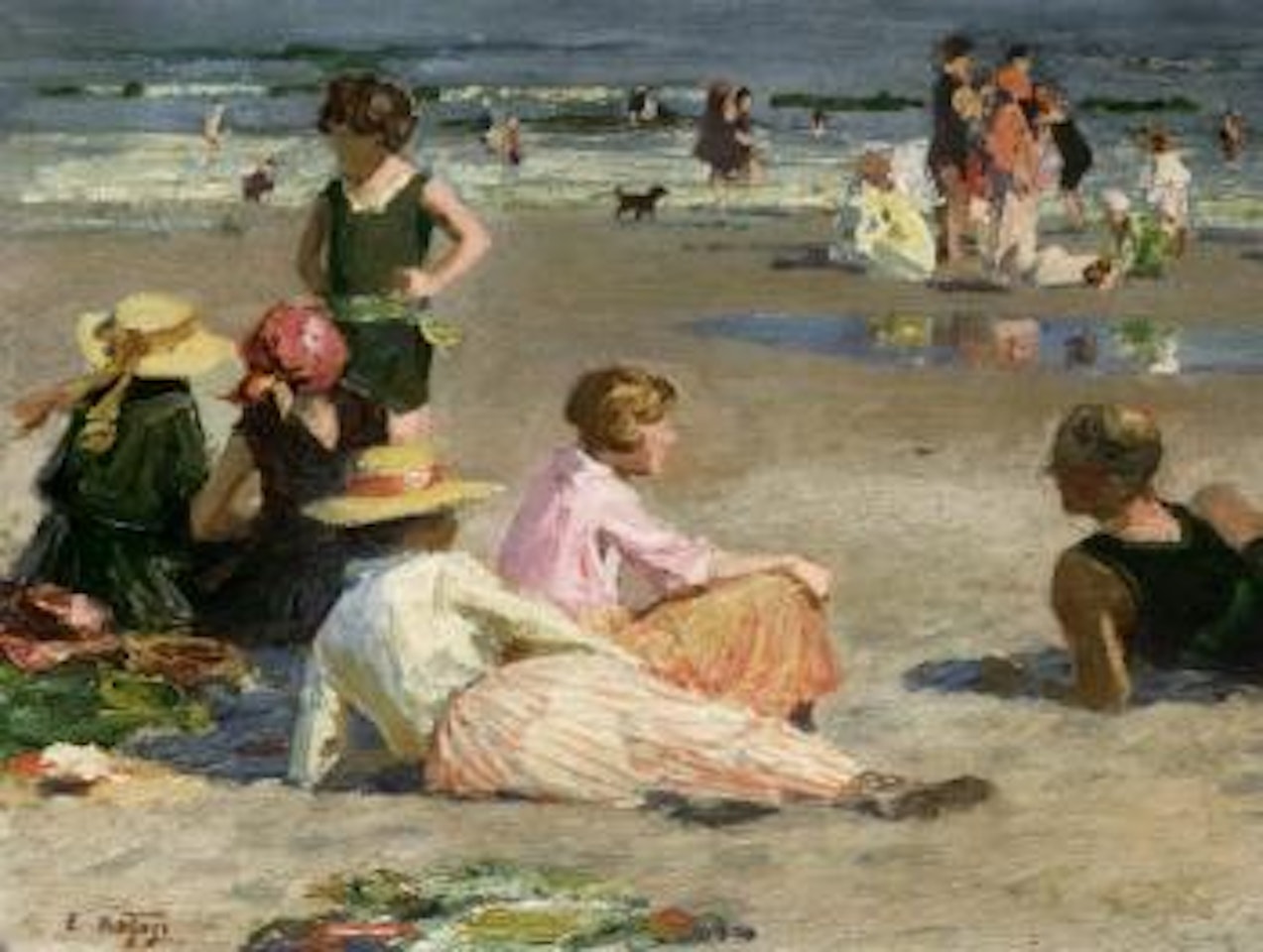 Manhattan Beach by Edward Henry Potthast