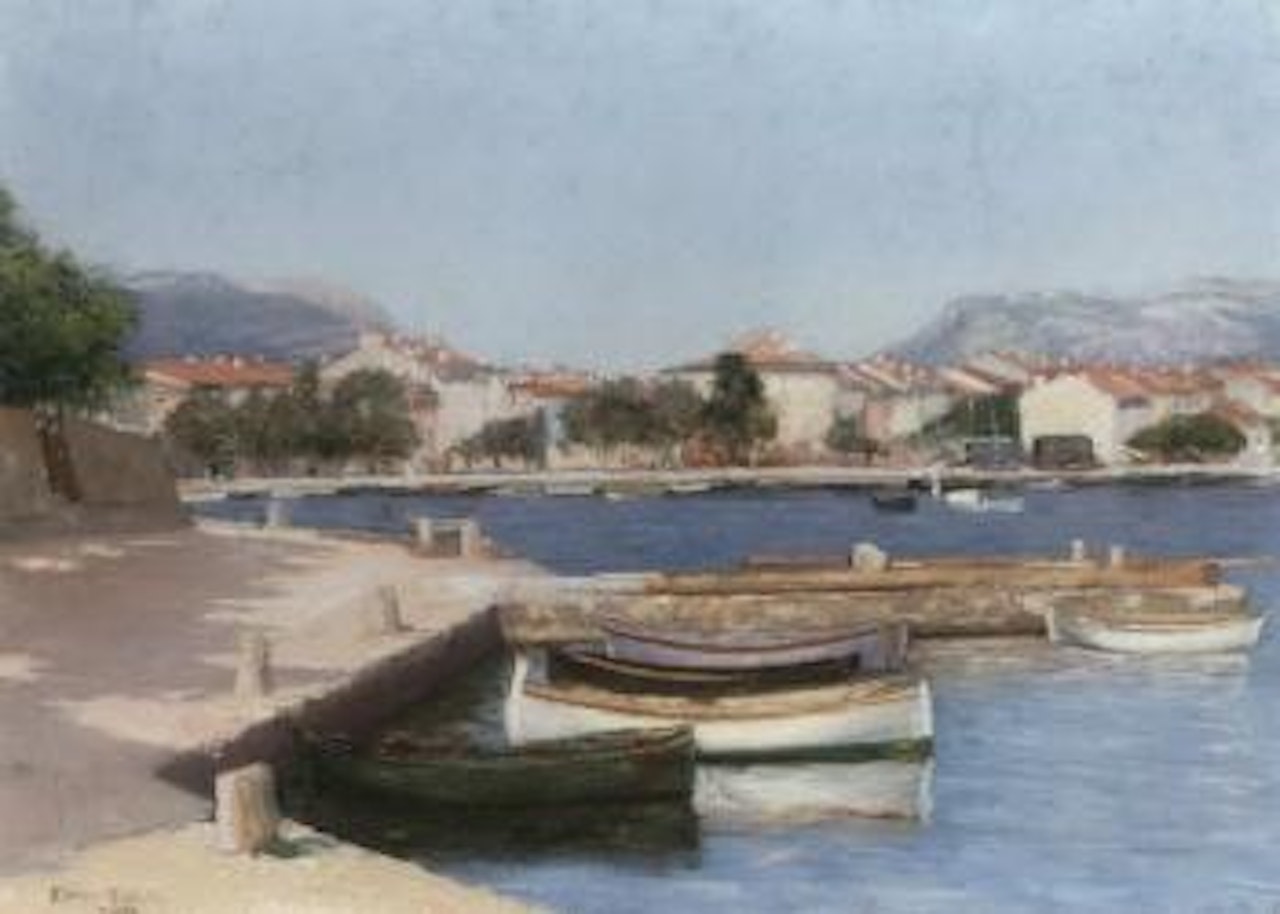 Town of St. Nazaire on the Mediterranean by Edward Willis Redfield