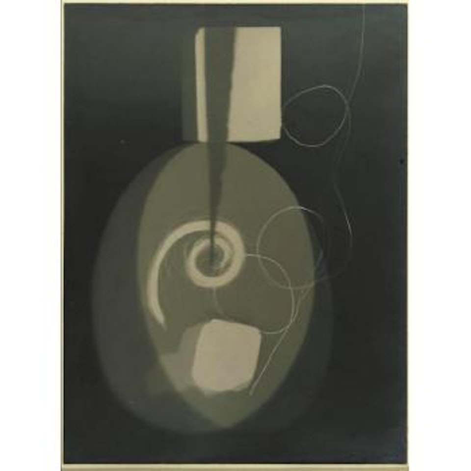Untitled - Rayograph with lock of hair by Man Ray
