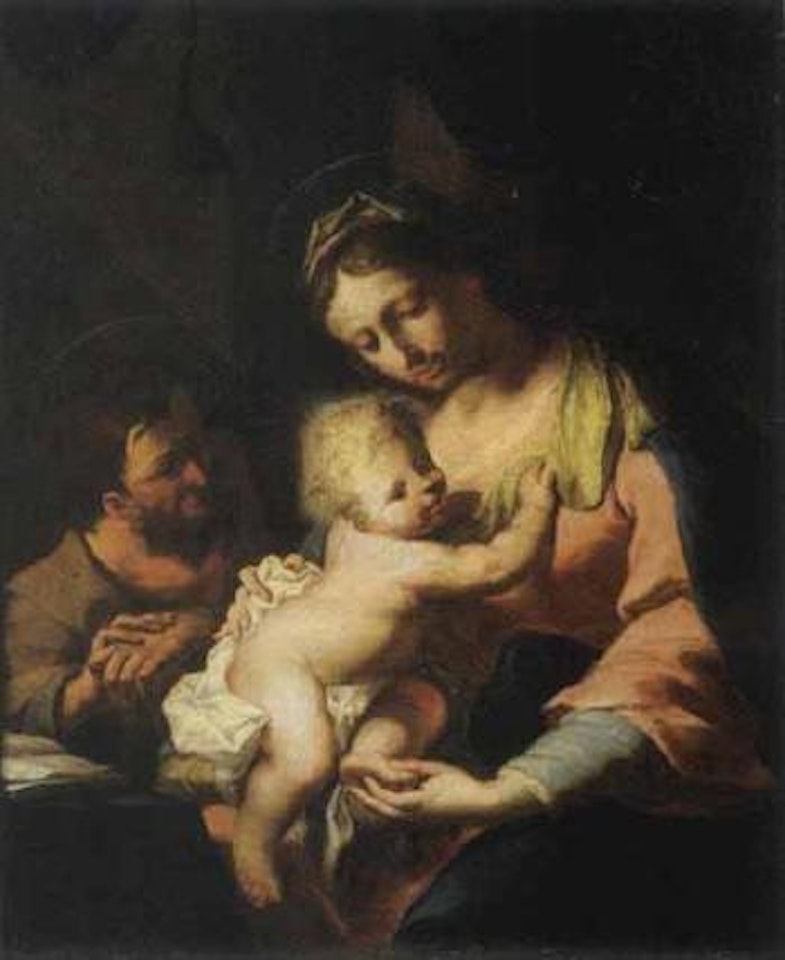 Holy family by Antonio Zanchi