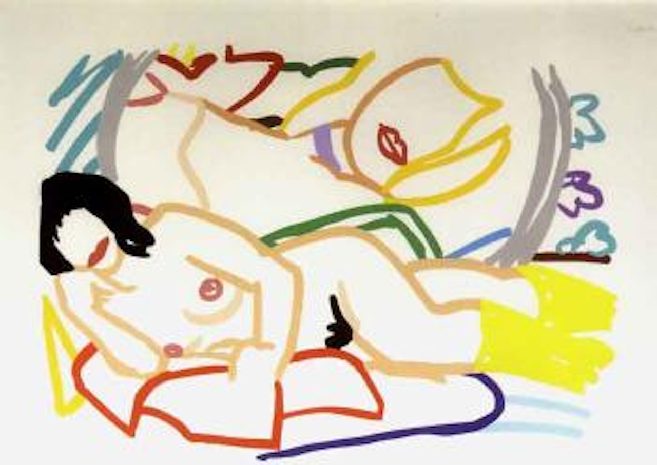 Study for Monica with blonde Vivienne by Tom Wesselmann