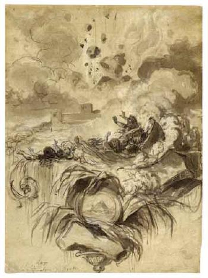 Eruption de Montenuovo by Jean-Honoré Fragonard