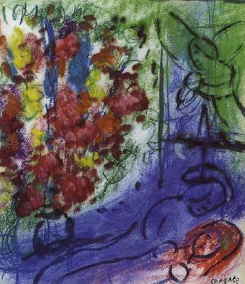 Au bord de la Mediterranee by Marc Chagall