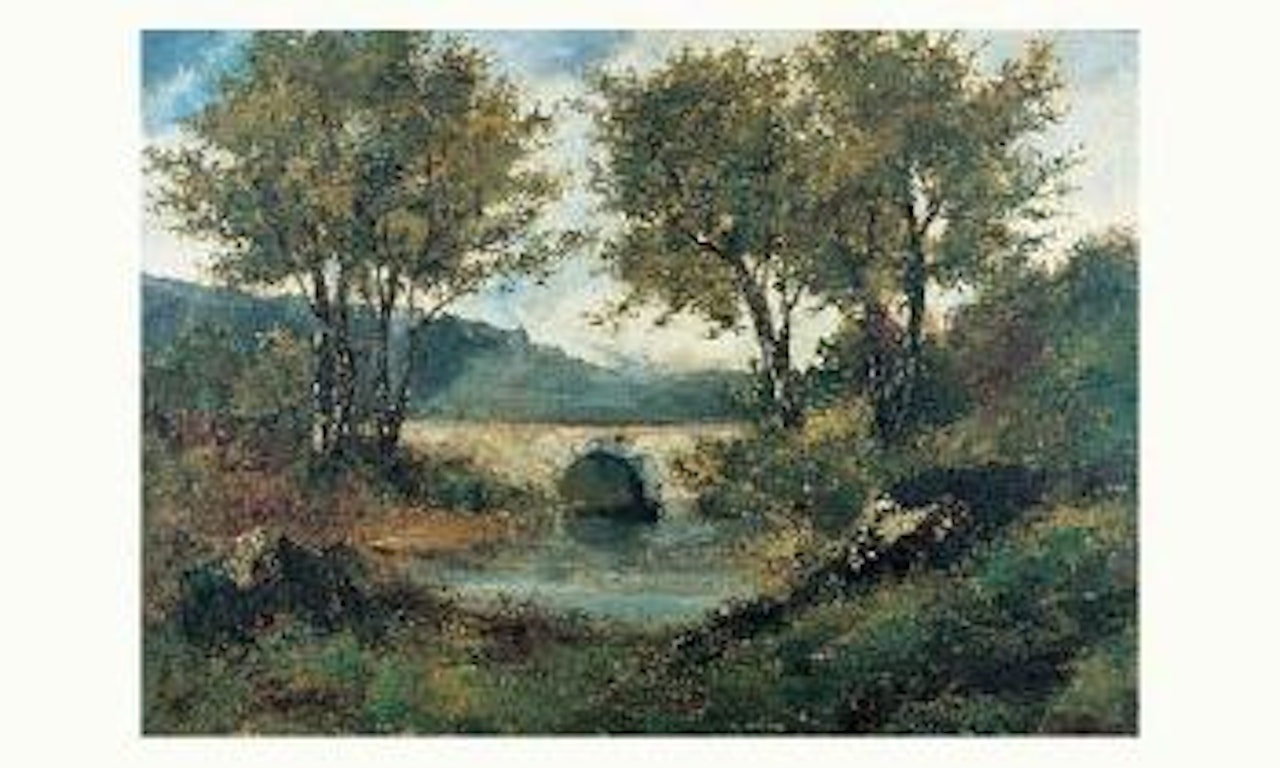Petit pont by Gustave Courbet