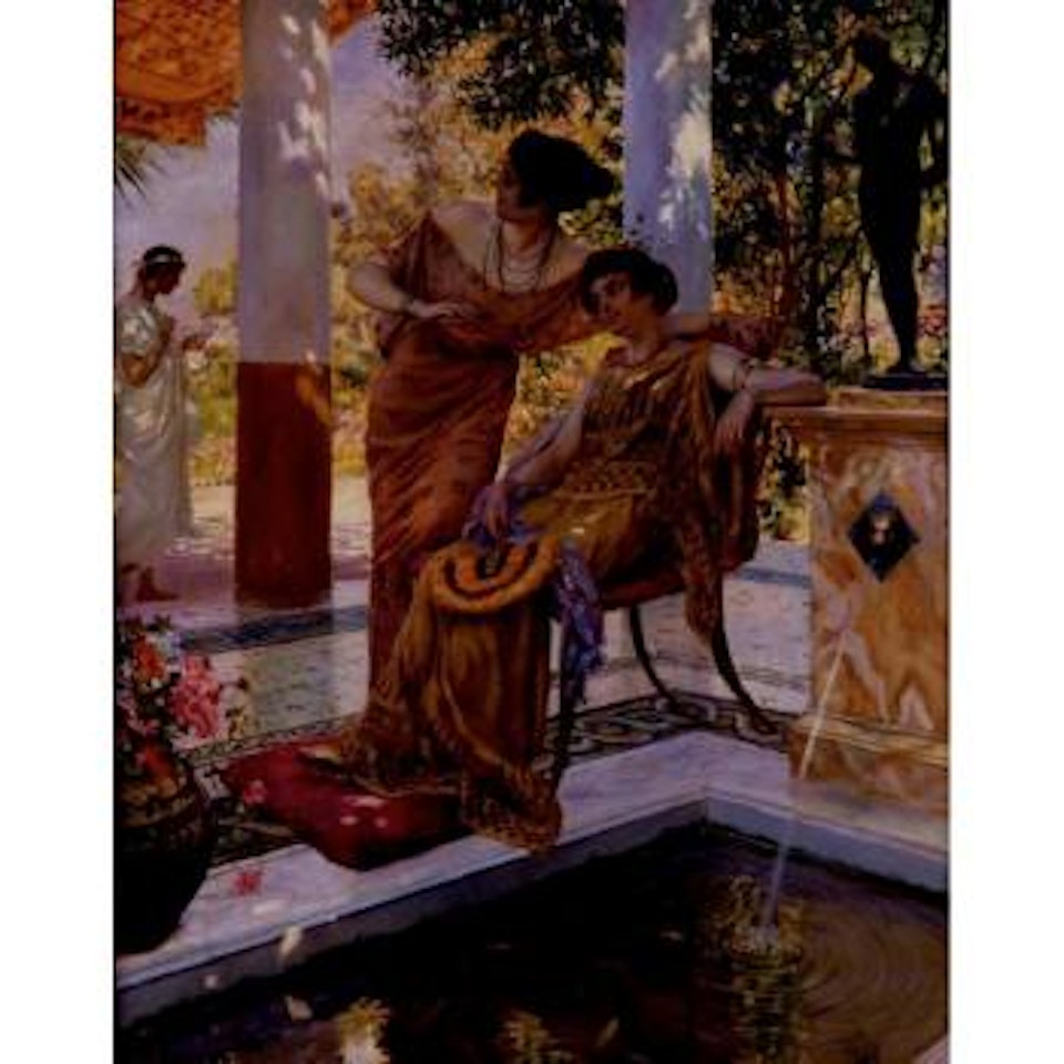 Resting by the fountain by Georges Antoine Rochegrosse