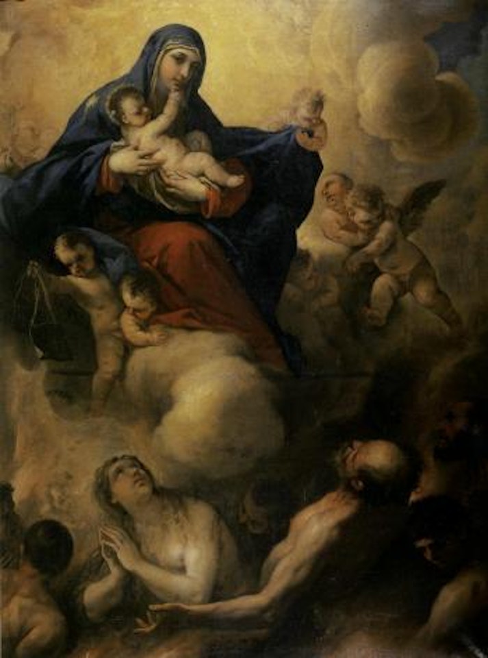 Madonna and Child with Souls in Purgatory by Circle of Luca Giordano