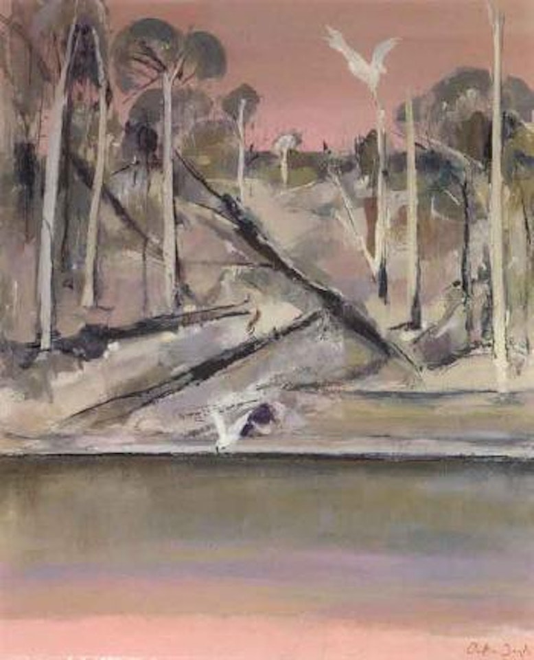 Shoalhaven riverbank by Arthur Merric Bloomfield Boyd