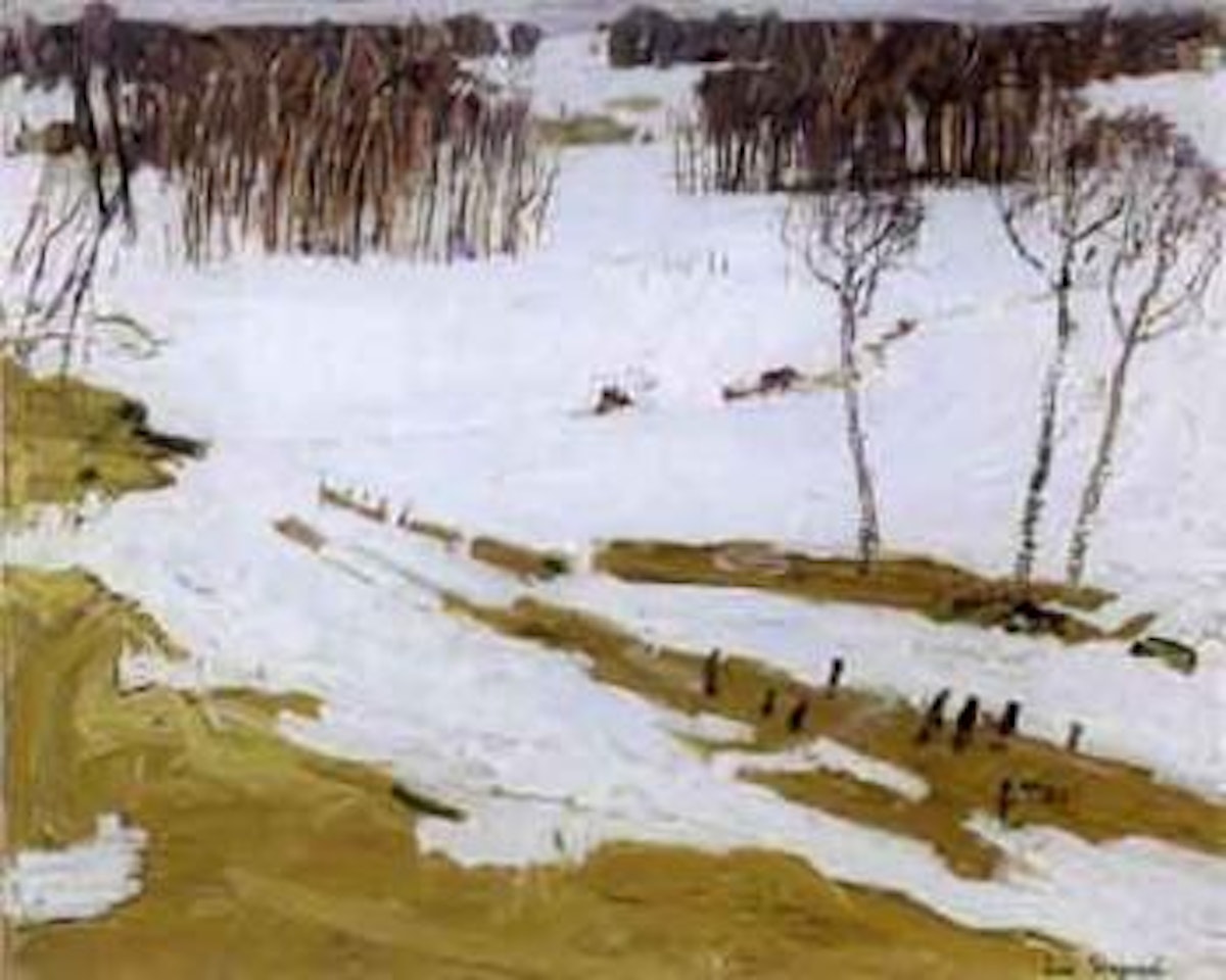 Winter landscape, Russia by Leon Gaspard