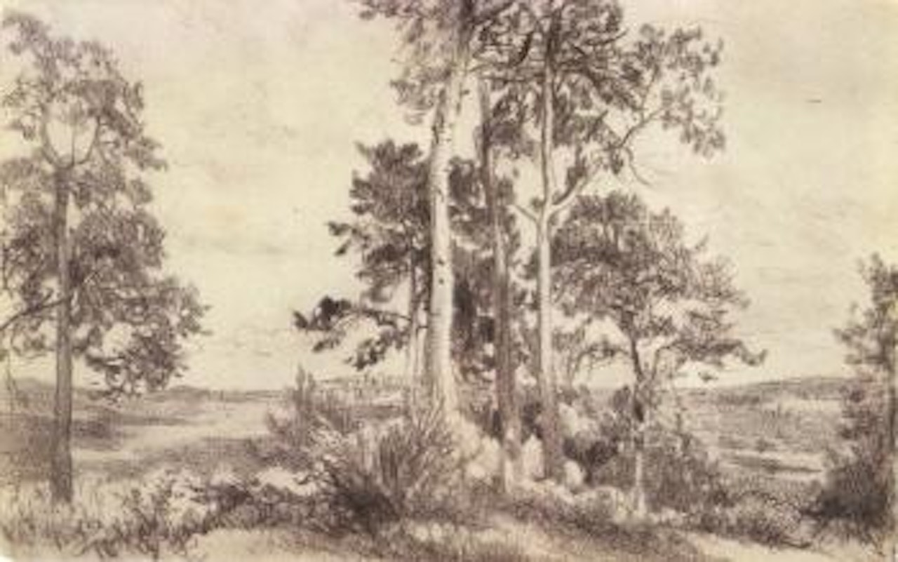 Landscape of Mark Brandenburg by Adolph Menzel