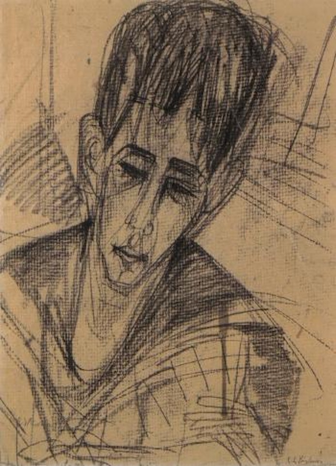 Portrait of Hardt's son by Ernst Ludwig Kirchner