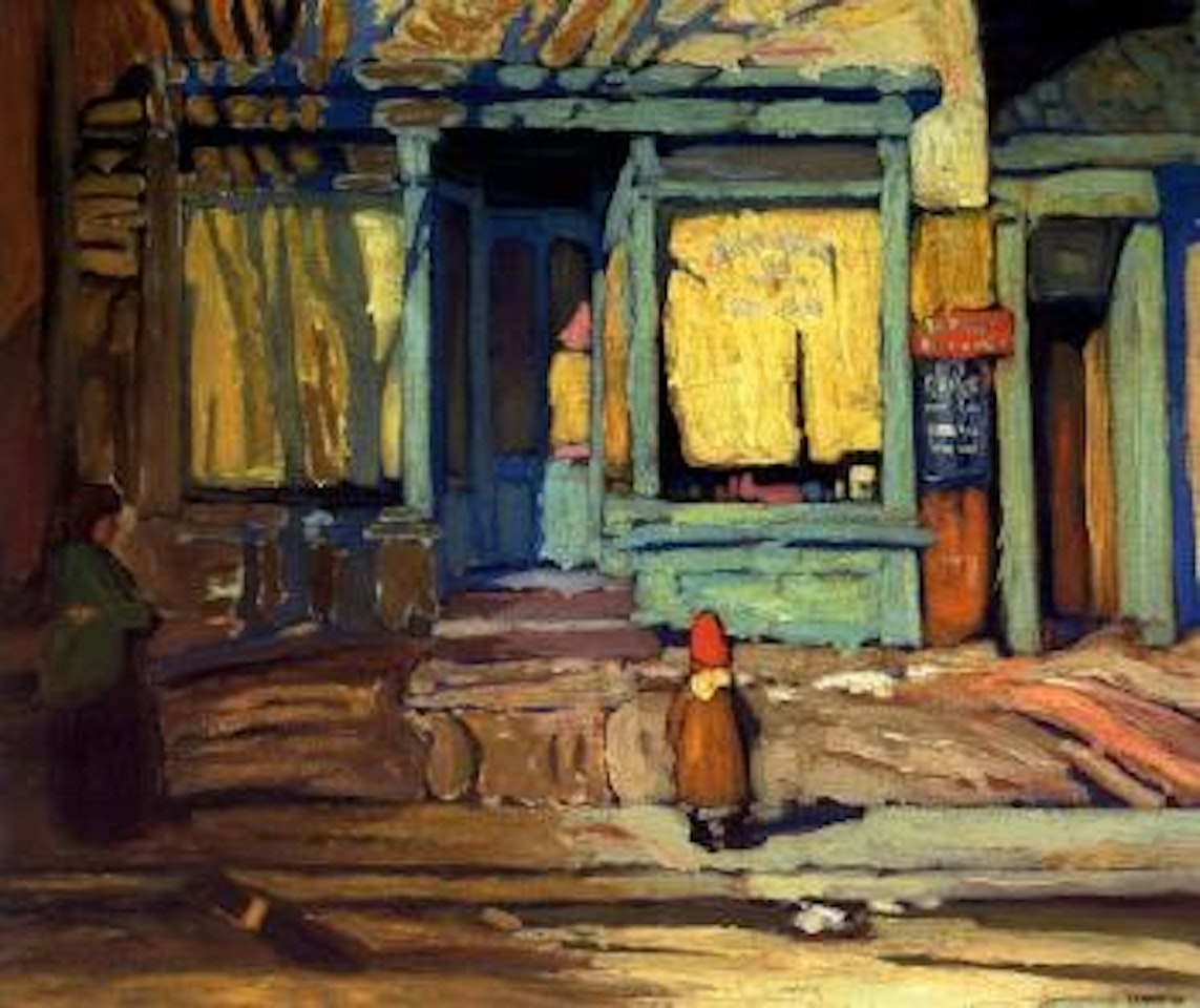 In the ward - grocery store by Lawren Stewart Harris