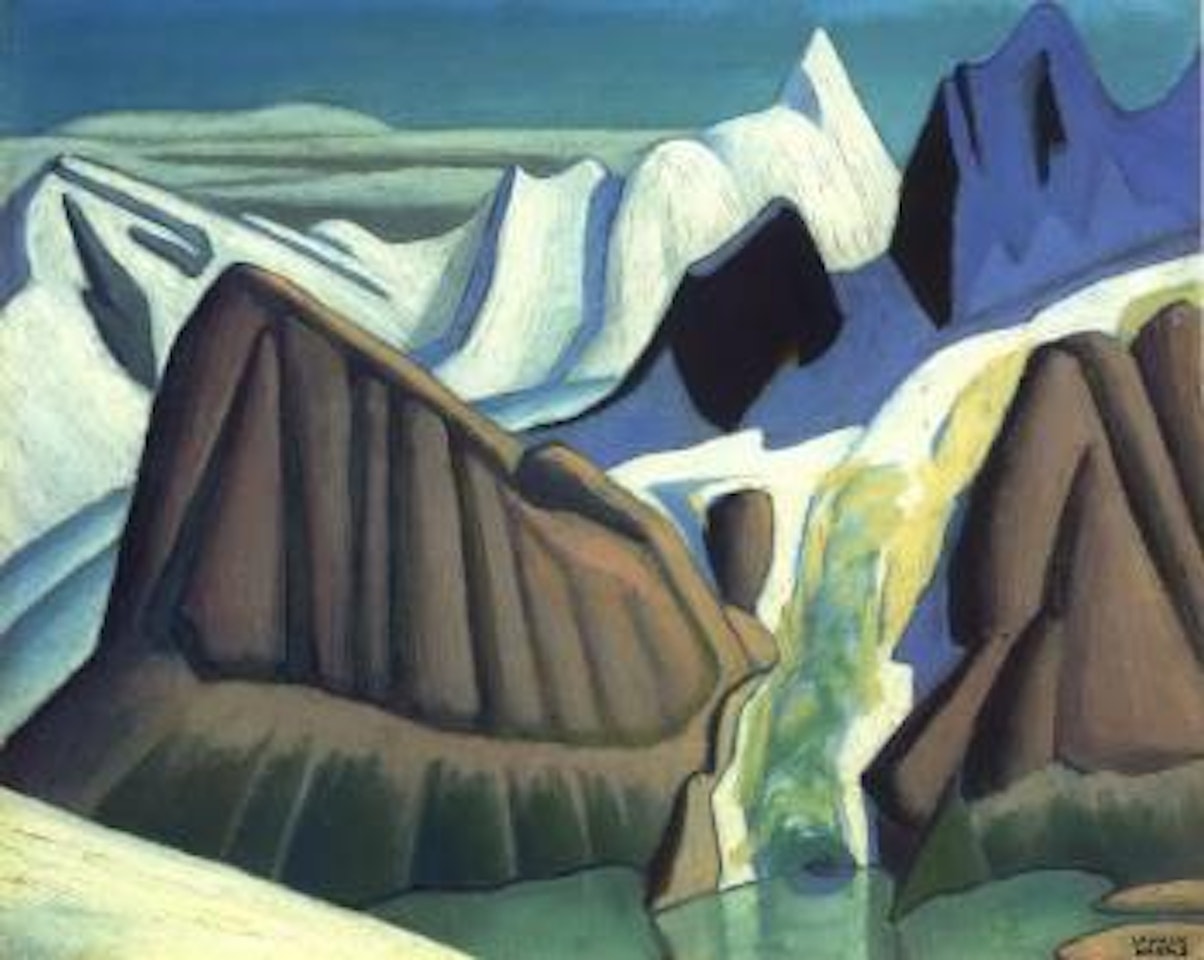Tumbling glacier, Berg Lake by Lawren Stewart Harris