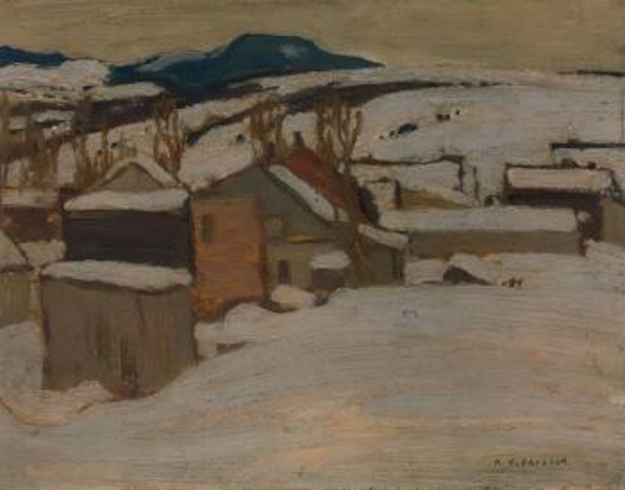 Village at dusk, Charlevoix, Quebec by Alexander Young Jackson