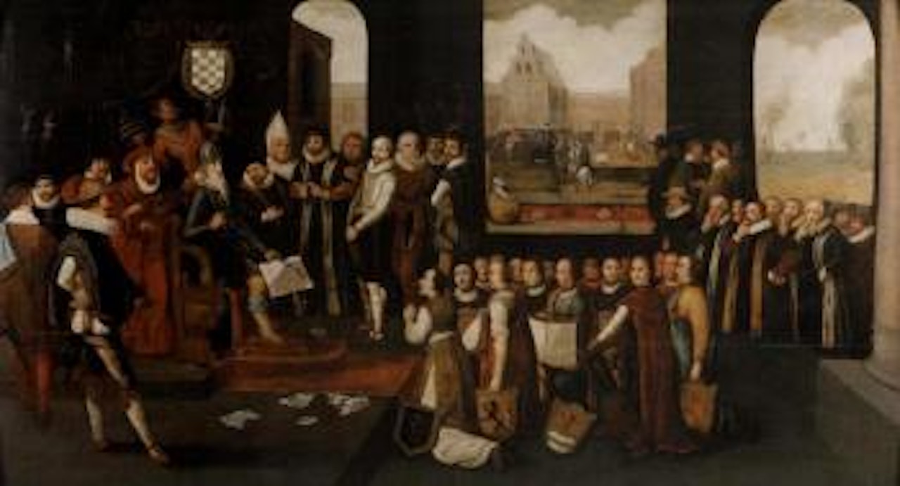 Persecution of protestants by the Duke of Alba by Dutch School