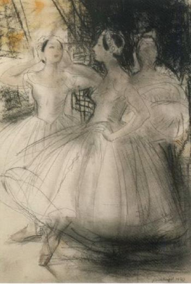 Before the performance by Laura Knight