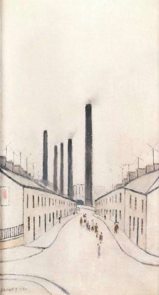 Street in Cwm, South Wales by Laurence Stephen Lowry