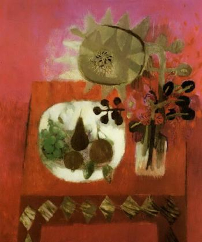 Red still life by Mary Fedden
