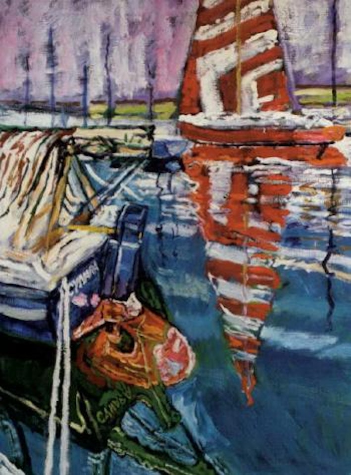 Red sail by John Bratby