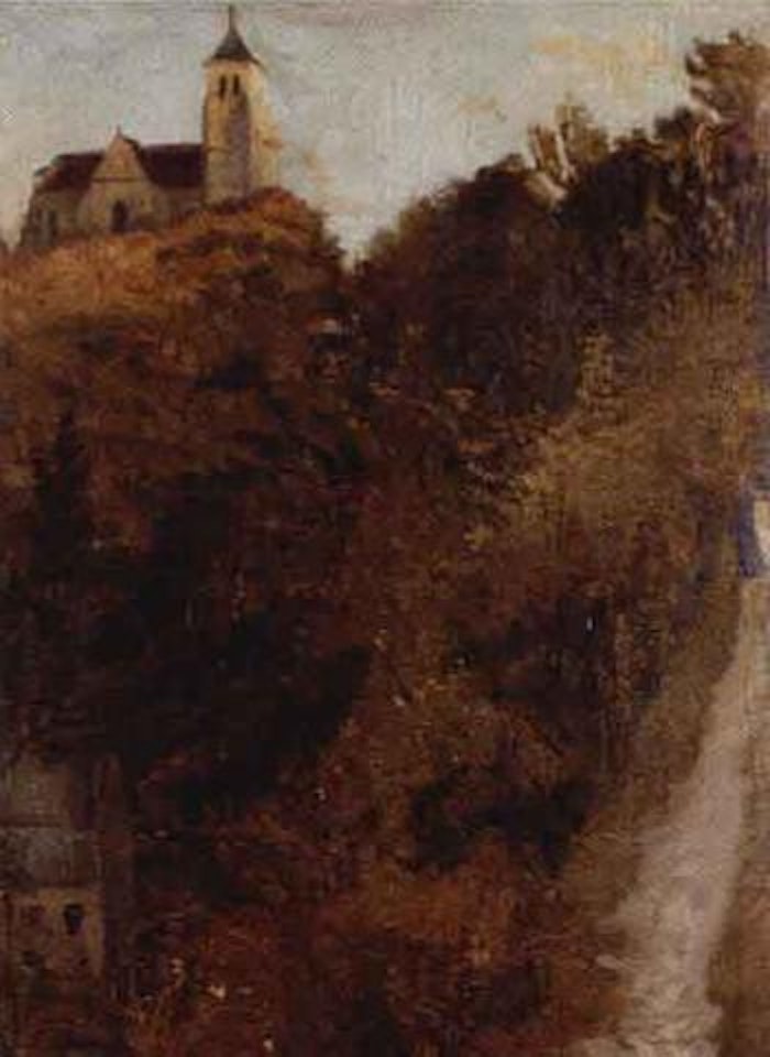 Walking to the church in Tonnerre by Emile Bernard