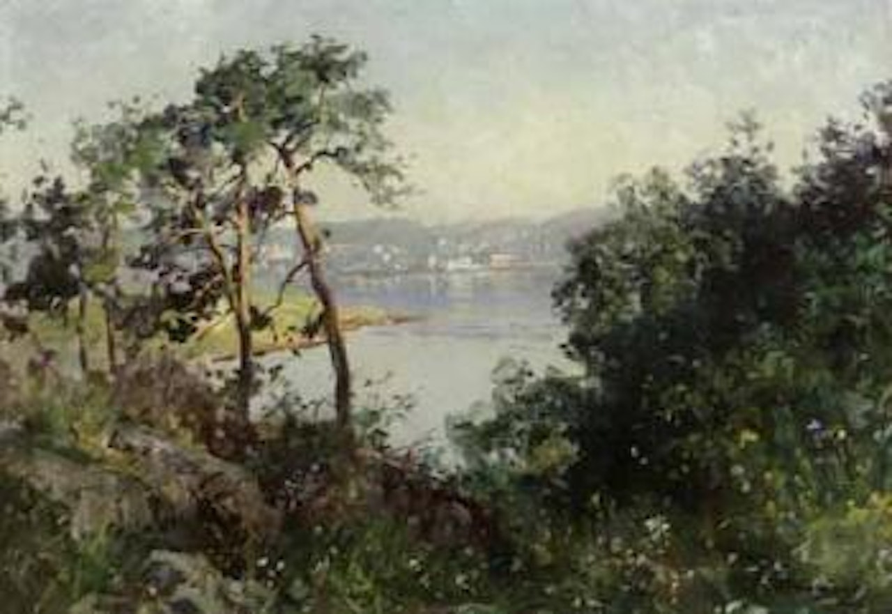 Landscape from Tromoen, Arendal in morning by Even Ulving