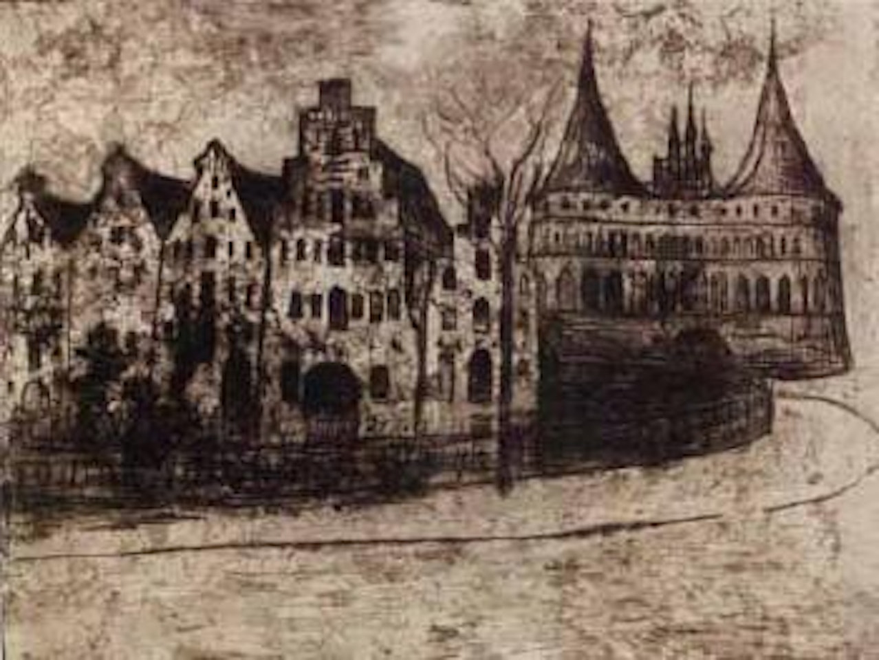 Lubeck by Edvard Munch
