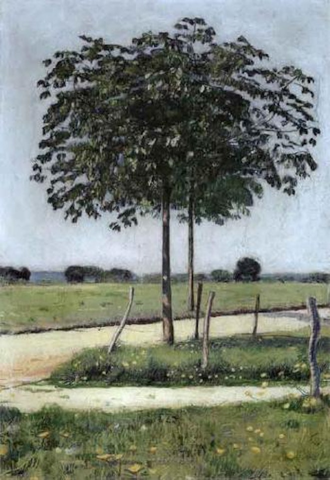 Two chestnut trees by Ferdinand Hodler