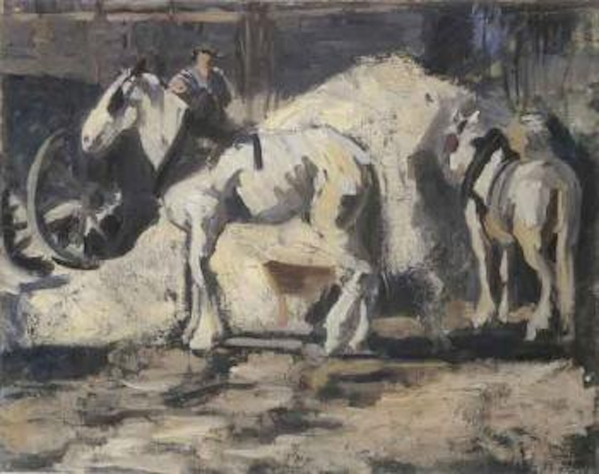 White horses by Giovanni Giacometti