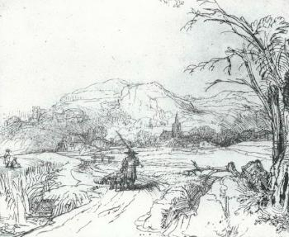 Le chasseur by Attributed to Rembrandt Harmensz van Rijn