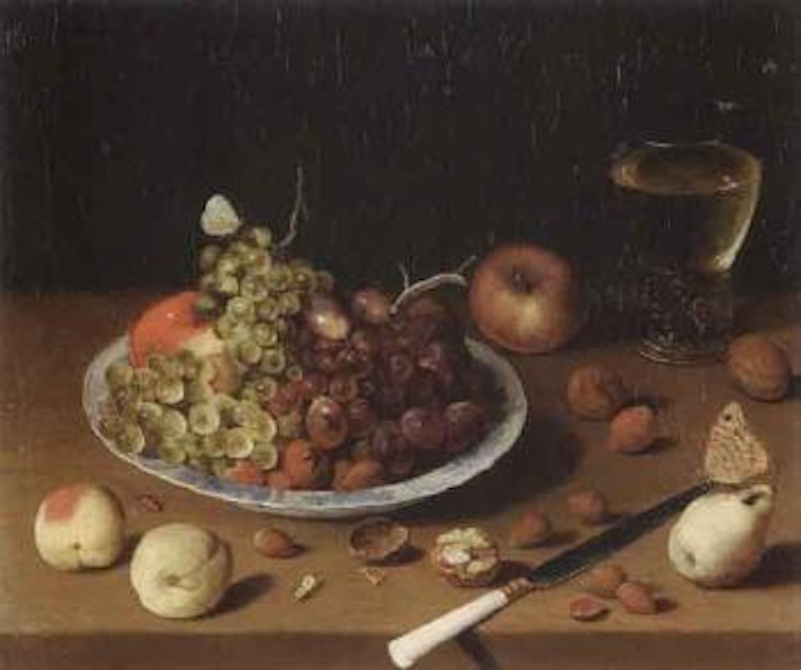 Still life of autumnal fruit by Isaak Soreau