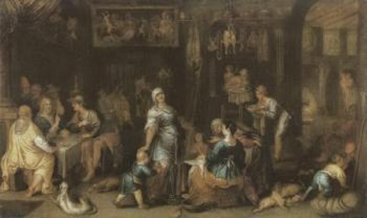 Biblical scene by Italian School