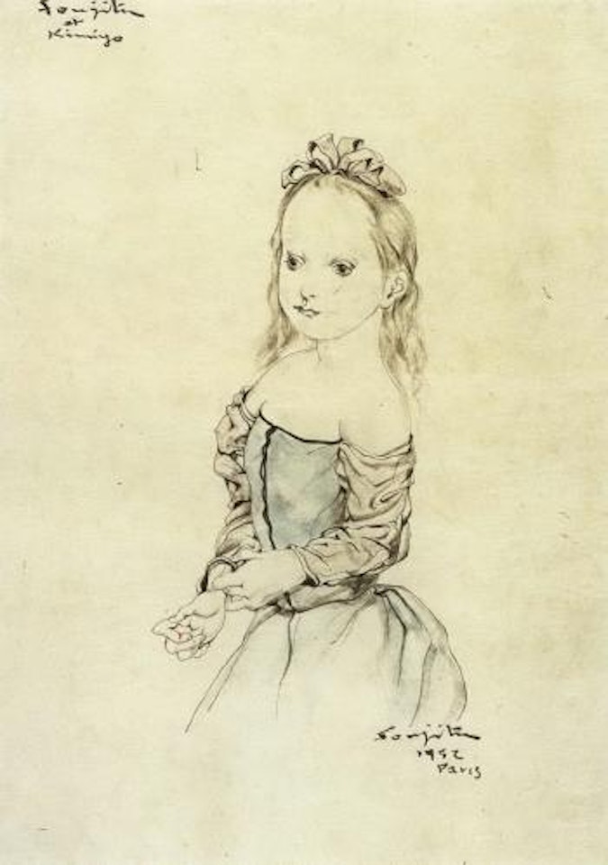 Jeune fille by Leonard Tsuguharu Foujita