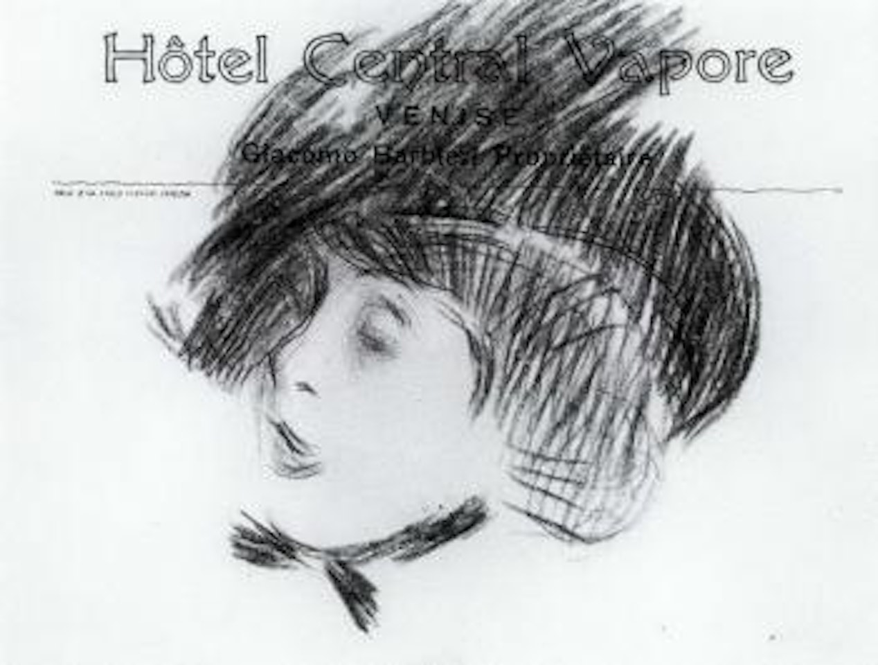 Study of female head by Giovanni Boldini
