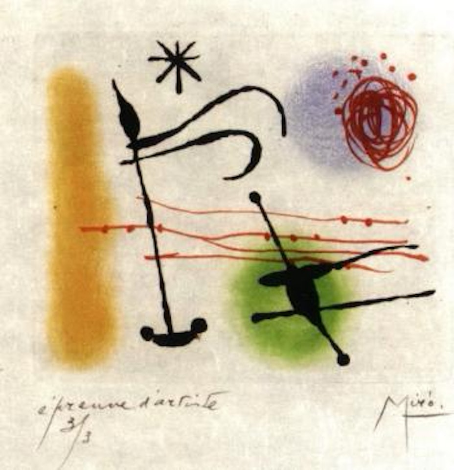 Suite la bague a'aurore by Joan Miró