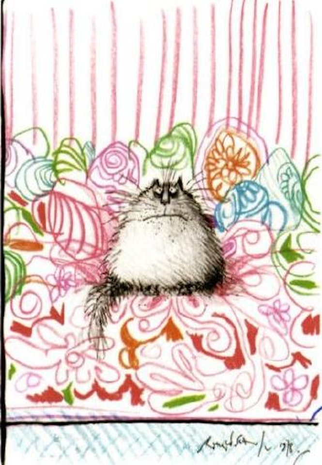 Sitting pretty by Ronald Searle