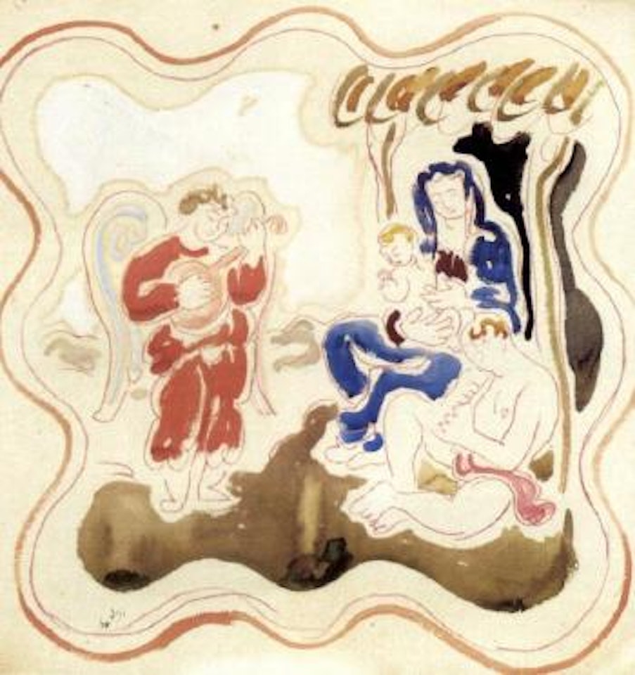 Madonna and Christ with musicians by Duncan Grant