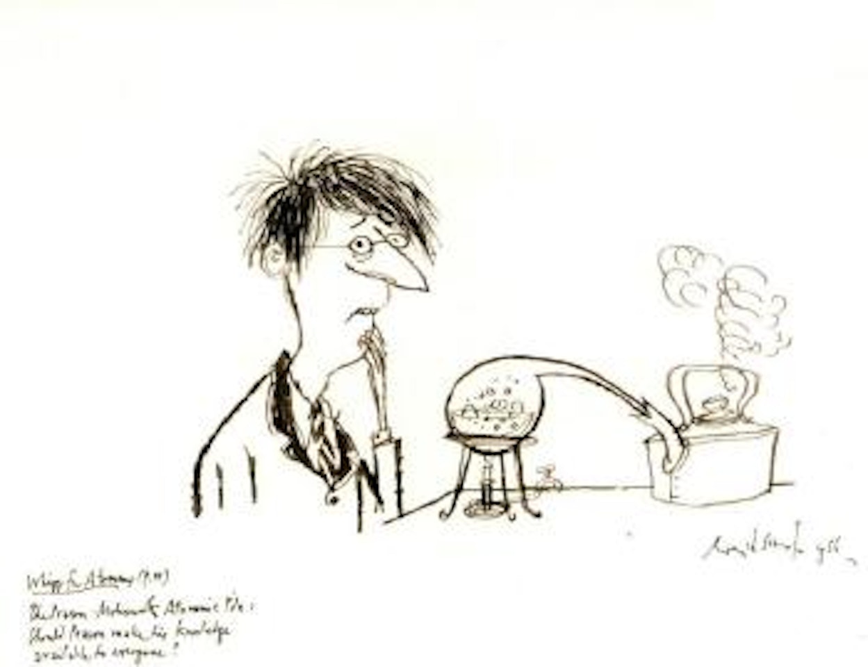 Should Peason make his knowledge available to everyone by Ronald Searle