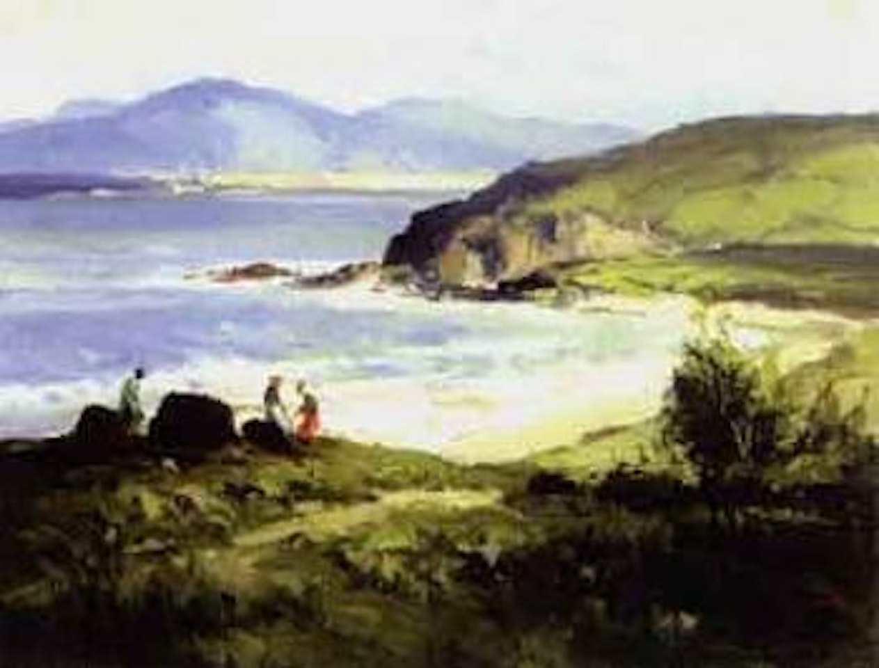 On the Kerry coast, near Kenmare Co Kerry by Maurice Canning Wilks