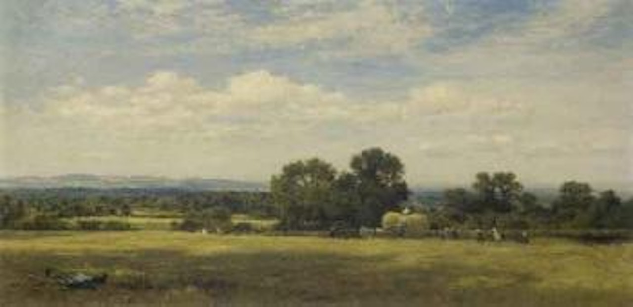 Hayfield, Whittington, Worcester by Benjamin Williams Leader