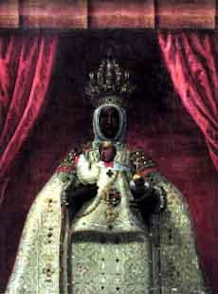 Black Virgin with Child by Spanish School