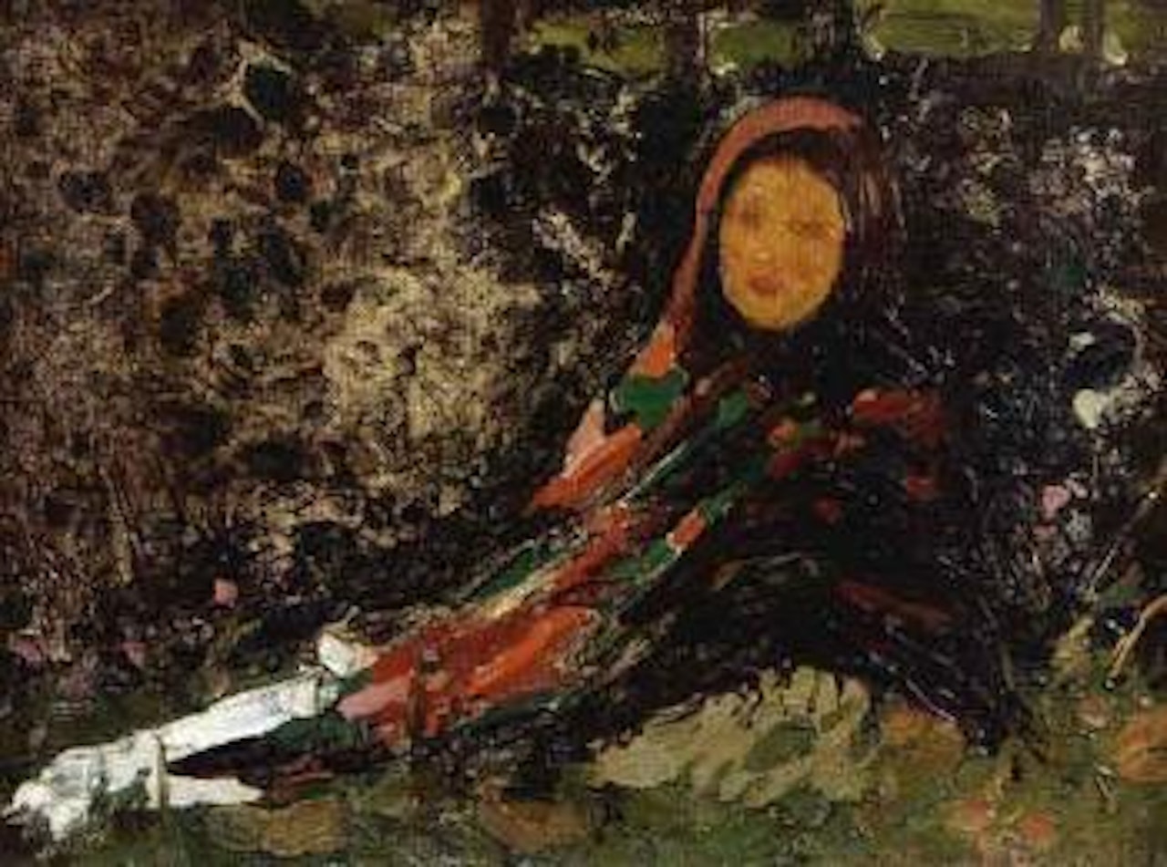 Jeune russe au chale colore by Filip Malyavin