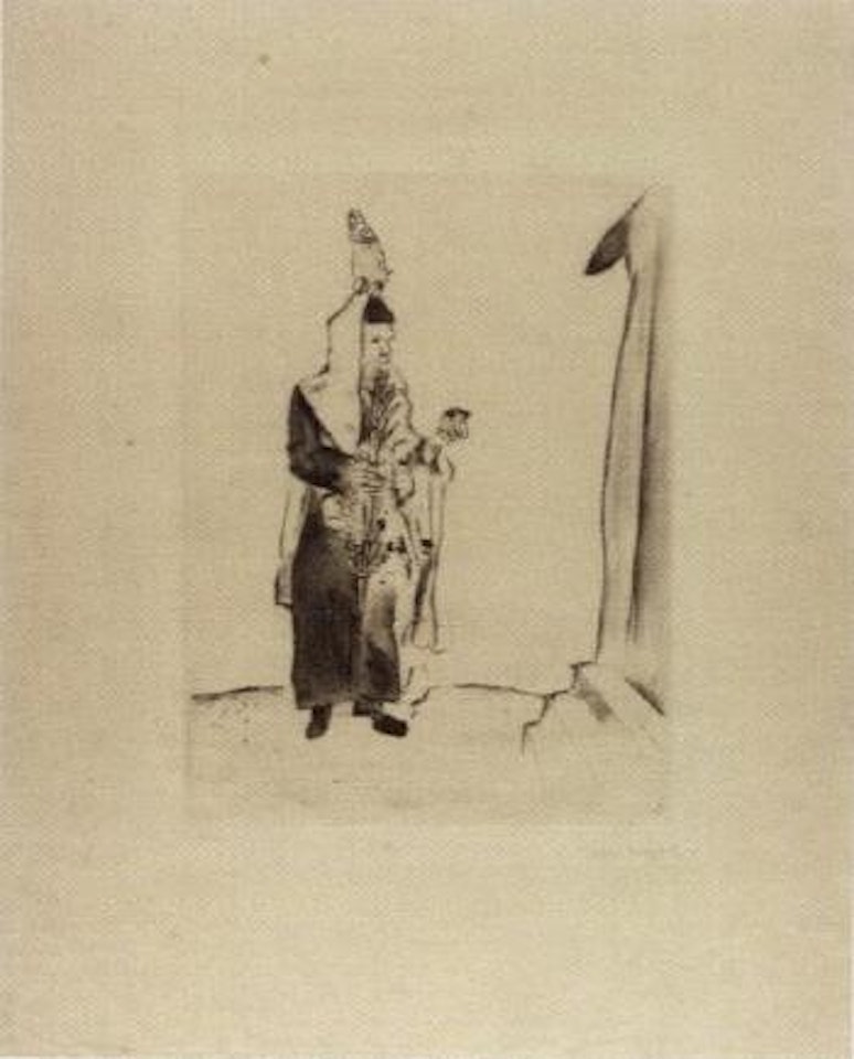 Mein leben, der rabbi by Marc Chagall