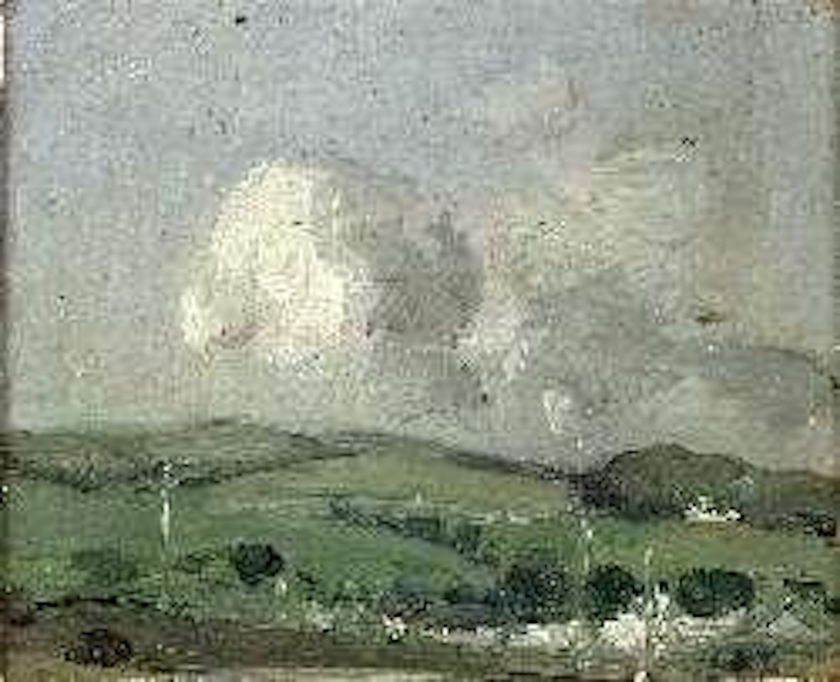 Landscape study with cloud by John Duncan Fergusson